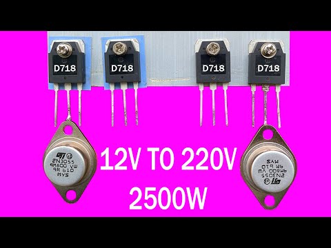 inverter 12v to 220 2500w, D718 - 2N3055  Creative prodigy #155
