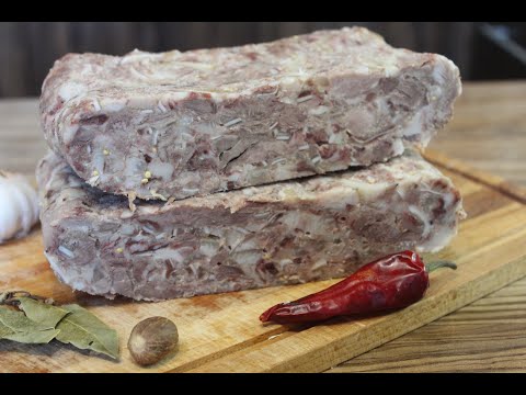 Сальтисон из свиной головы.  Вкуснее колбасы. Мясной деликатес за копейки.