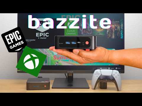 Mini PC Gaming With Bazzite OS, Epic Launcher, and Xbox Cloud Gaming