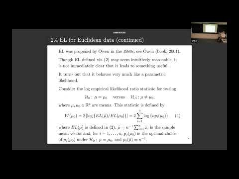 Andrew Wood | Empirical likelihood methods for Fréchet means on open books