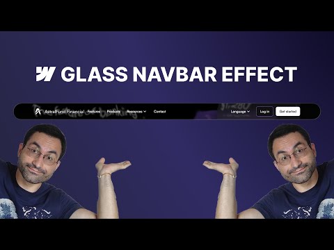 Glass Navbar Effect in Webflow — Inspired by Apple (No Code, SVG Filter)