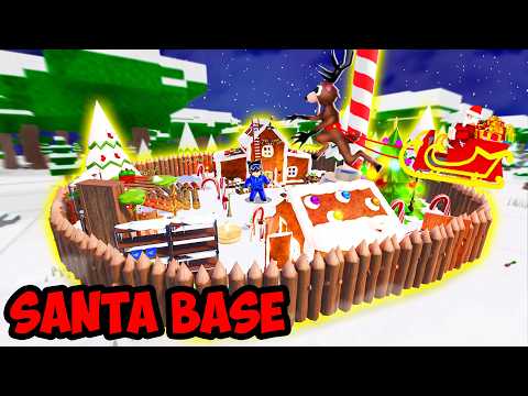 I Built THE SANTA BASE in 99 Nights in The Forest! (Roblox)