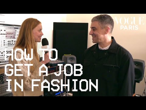 Rianne Van Rompaey asks Frédéric Sanchez how to get a job in fashion show Sound Design | Vogue Paris