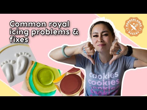 Common Royal Icing Mistakes - how to troubleshoot common problems with royal icing