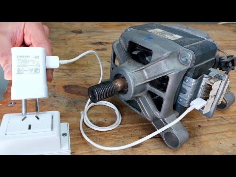 Test Washing Machine Motor with MOBILE CHARGER - Easy and Safe