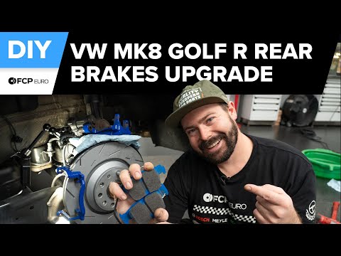 VW Golf R Rear Brake Pad & Rotor Replacement (2022-Present Volkswagen Mk8 Golf R, GTI)