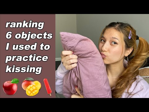 👄reviewing objects I used to practice kissing | how to become a good kisser
