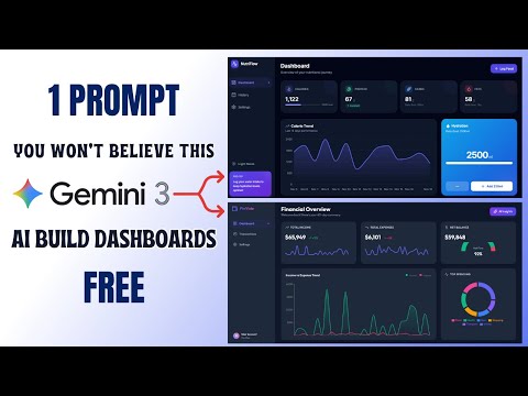 Create a Professional Dashboard in MINUTES with Google Gemini 3 (Step-by-Step)
