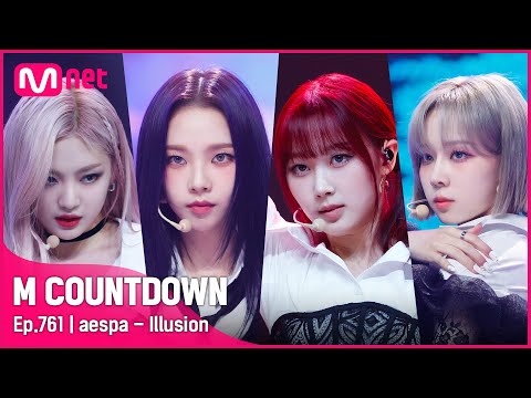 [aespa - Illusion] Comeback Stage | #엠카운트다운 EP.761 | Mnet 220714 방송