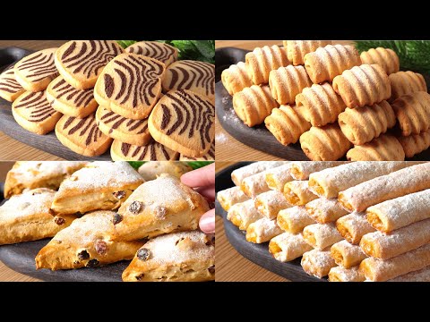 4 best cookie recipes! 🔝 Tastier than store-bought! Simple baking for tea!