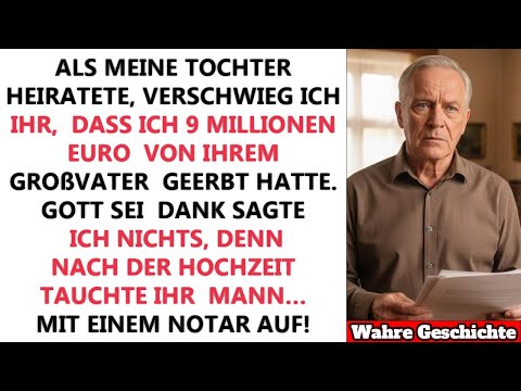 I kept my daughter in the dark about her grandfather's 9 million inheritance on her wedding day.