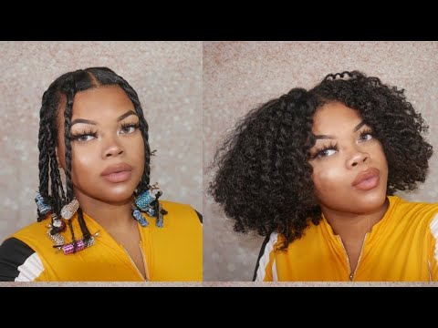TWIST OUT WITH WEIGHTED HAIR CLIPS!! | Avi Zodi +Safiya Bae