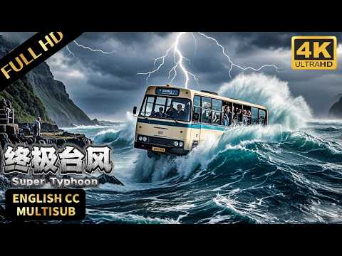【2025最强灾难大片】台风逼近！巴士被卷落悬崖摇摇欲坠，乘客能否死里逃生？#电影放映厅 #電影 #灾难