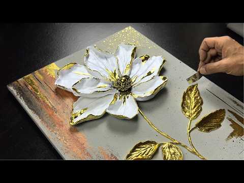 My First 3D Flower Painting – Stunning Details, Luxurious Result 🤩