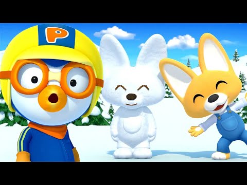 Pororo El Pequeño Pingüino | Haz Un Muñeco de Nieve | Capítulo 8 | Mejores dibujos animados