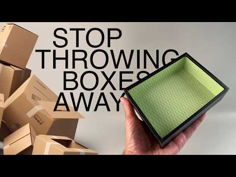 Make a Strong & Elegant Box from Scrap Cardboard – Step-by-Step Tutorial