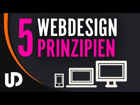 5 wichtige Webdesign Prinzipien die JEDER kennen sollte! [Tutorial]