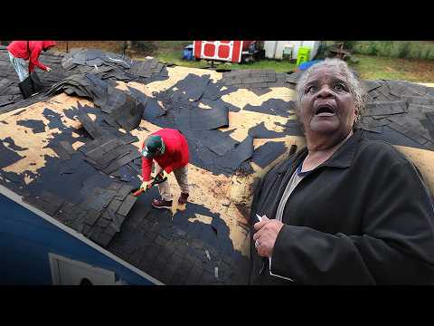 She Paid For A Roof..But We Had a HUGE Surprise!