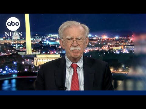 Trump’s former National Security Adviser John Bolton on the war with Iran