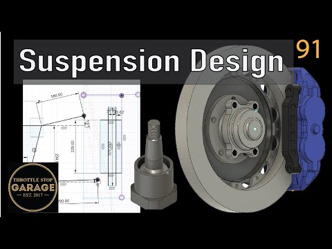 Designing Car Suspension - From Analysis to Design. Front View.