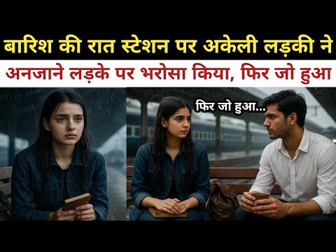 बारिश की रात स्टेशन पर अकेली लड़की ने अनजाने लड़के पर भरोसा किया | फिर जो हुआ | Heart touching story
