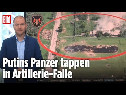 Deutscher Leopard 1A5 bekämpft Russen-Soldaten | BILD-Lagezentrum