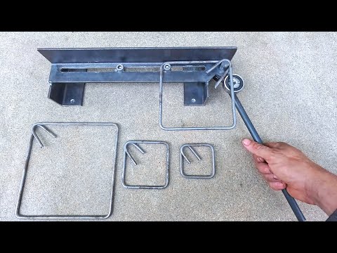 How to make a 1/4 inch wire rod stirrup, adjustable from 7 to 37 cm