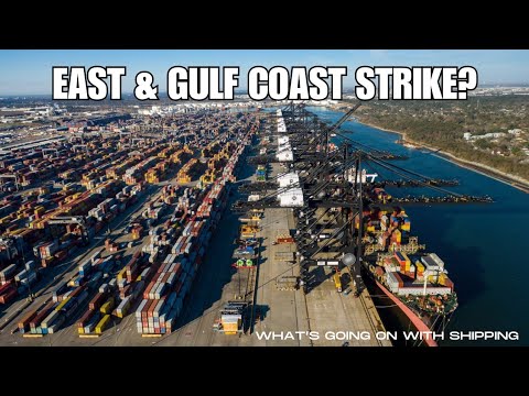 Are US East & Gulf Coast Ports Heading Toward a Strike | The ILA vs USMX | Port Efficiency