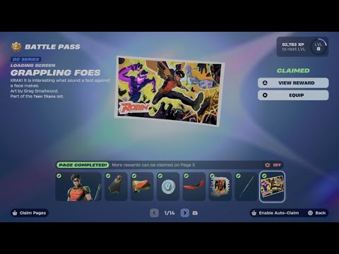 How to Unlock Grappling Foes Loading Screen in Fortnite | Battle Pass Rewards Page 1