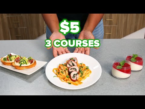 A Private Chef Tries To Make A 3-Course Meal For 4 for $20 • Tasty