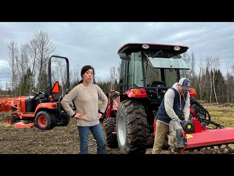 Broke 2 TRACTORS in 15 Minutes Trying to Build Her DREAM GARDEN