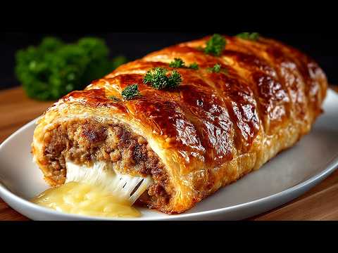 Wrap GROUND MEAT in puff pastry — The result is INCREDIBLE!
