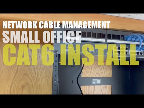Learning Network Cable Management - Cat6 Install in Small Office