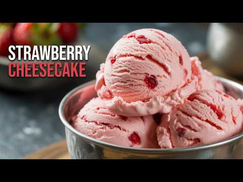 Strawberry Cheesecake Ice Cream — Fresh, Creamy, Perfect