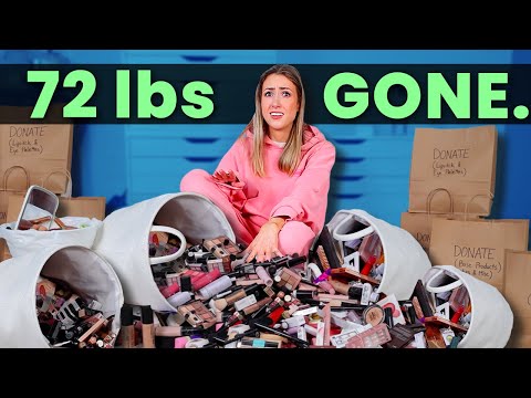 I Tested 5 VIRAL TikTok Declutter Hacks 😳 60% of My Makeup Is GONE