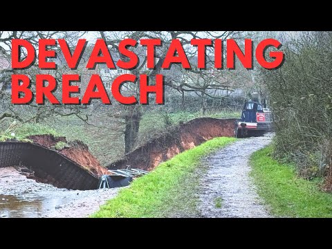 Massive Canal Breach on the Llangollen Canal. My Experience as it Happened. 