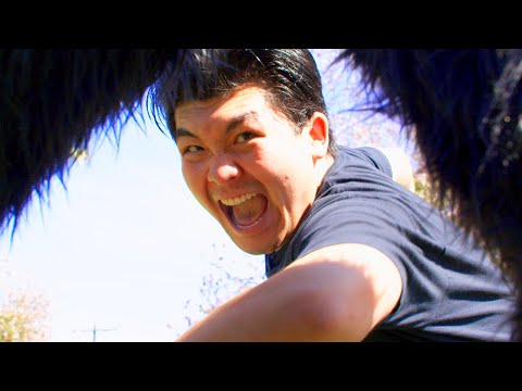 Gorilla vs 100 Men but you Punch it in the Nuts