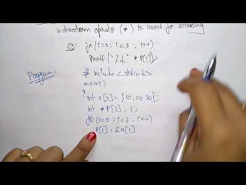 array of pointers in c programming | Example | C Programming | Lec-47