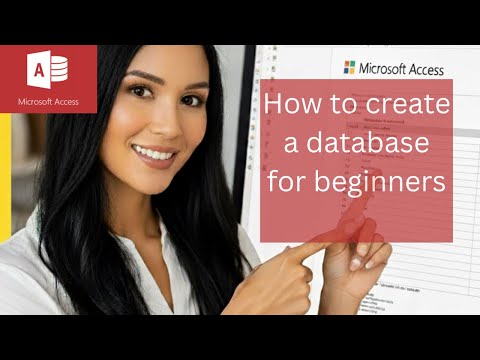 A simple Microsoft Access database just for beginners