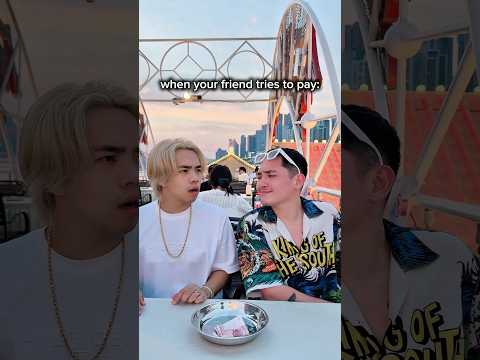 When your friend tries to pay... 🤨