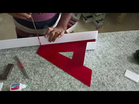 How to Make an Acrylic 3D Letter of a Bar?