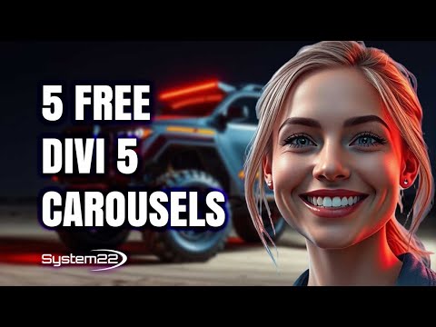 Divi 5 Free Download – 5 Carousel Designs with Group Carousel Module