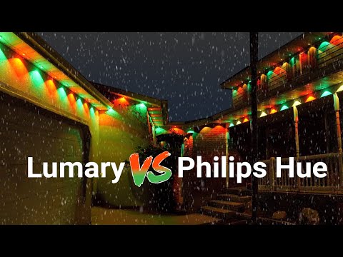 Best Permanent Lights For Your Home, Lumary Lights 2 VS Philips Hue Festavia