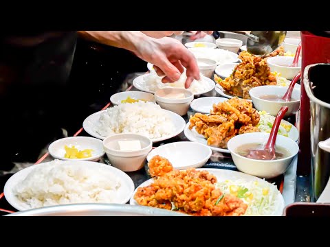 Why This Japanese Diner Is Always Packed | Giant Fried Chicken & Lightning-Fast Service