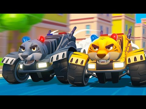 Haltet den TIGER POLIZEIWAGEN BÖSER ZWILLING auf! - Autos & Lastwagen Rettungskommando