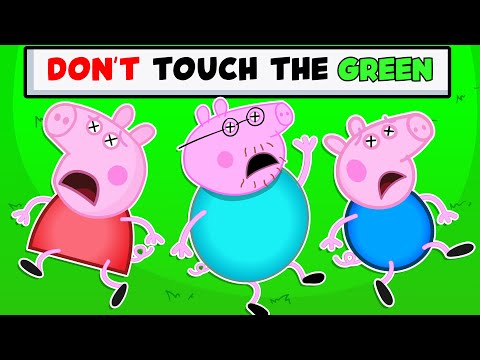 CAN'T TOUCH THE COLOR with DADDY PIG!! (Roblox)