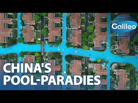 China's Pool-Siedlung: 2,5 km Wasserspaß direkt vor der Haustür!