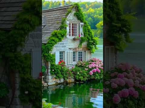 Dreamy Cottage, Cozy Cottage, Dreamy Rural Homes, Beautiful House a Romantic Ambience #shorts