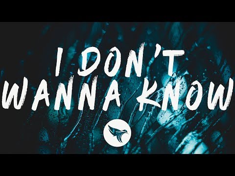 GOLDHOUSE & Mokita - I don't wanna know (Lyrics)