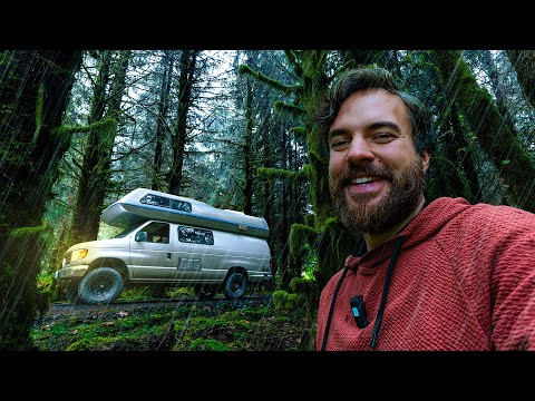 Cozy Fall Vanlife Camping in Pacific Northwest